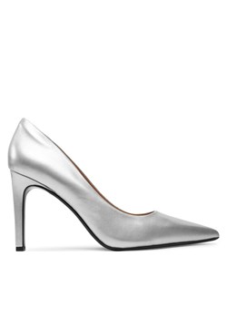 Szpilki Calvin Klein Heel Pump 90 - Met HW0HW02431 Srebrny ze sklepu eobuwie.pl w kategorii Czółenka - zdjęcie 181314813