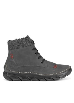 Botki Rieker 55031-45 Szary ze sklepu eobuwie.pl w kategorii Botki - zdjęcie 181314900
