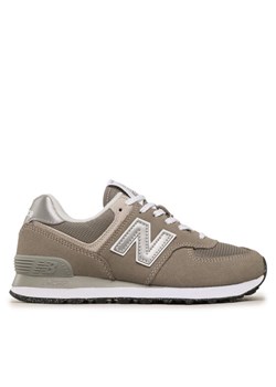 Sneakersy New Balance WL574EVG Szary ze sklepu eobuwie.pl w kategorii Buty sportowe damskie - zdjęcie 181315223