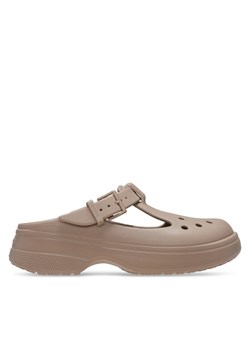 Klapki Crocs Classic Mary Jane Clog 210581 Brązowy ze sklepu eobuwie.pl w kategorii Klapki damskie - zdjęcie 181315591