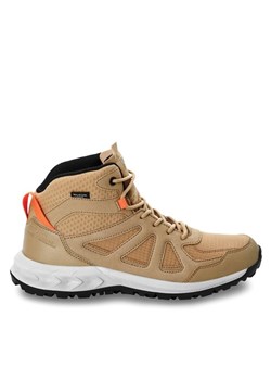 Trekkingi Jack Wolfskin Woodland 2 Texapore Mid W 4051331 Beżowy ze sklepu eobuwie.pl w kategorii Buty trekkingowe damskie - zdjęcie 181315891