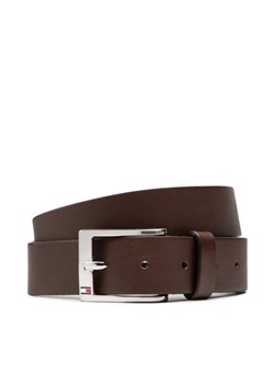 Pasek Męski Tommy Hilfiger New Aly Belt AM0AM08363 Brązowy ze sklepu eobuwie.pl w kategorii Paski męskie - zdjęcie 181316004