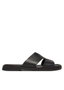 Klapki Tommy Hilfiger Premium Slipon Lh Sand FM0FM05357 Czarny ze sklepu eobuwie.pl w kategorii Klapki męskie - zdjęcie 181316244
