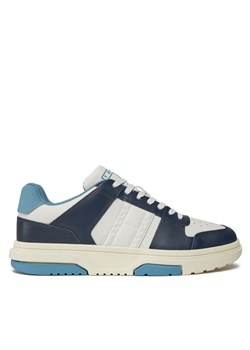 Sneakersy Tommy Jeans Tjm Leather Cupsole 2.0 EM0EM01283 Granatowy ze sklepu eobuwie.pl w kategorii Buty sportowe męskie - zdjęcie 181316613