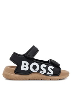 Sandały BOSS J52158 S Czarny ze sklepu eobuwie.pl w kategorii Sandały dziecięce - zdjęcie 181316660