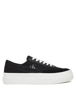 Sneakersy Calvin Klein Jeans Vulc Flatform Low Cv Mix Mg YW0YW01770 Czarny ze sklepu eobuwie.pl w kategorii Trampki damskie - zdjęcie 181316741
