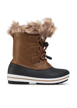 Śniegowce CMP Kids Anthilian Snow Boot Wp 30Q4594 Brązowy ze sklepu eobuwie.pl w kategorii Buty zimowe dziecięce - zdjęcie 181317122