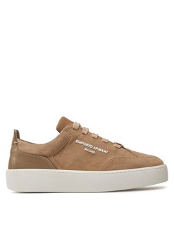 Sneakersy Emporio Armani X3X207 XR158 00085 Brązowy ze sklepu eobuwie.pl w kategorii Trampki damskie - zdjęcie 181317271