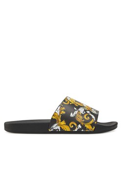 Klapki Versace Jeans Couture 78YA3SQ4 Czarny ze sklepu eobuwie.pl w kategorii Klapki męskie - zdjęcie 181317770