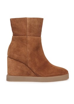Botki Geox D Elidea Wedge D36VQB 00022 CD500 Brązowy ze sklepu eobuwie.pl w kategorii Botki - zdjęcie 181317850