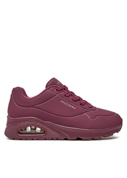 Sneakersy Skechers Uno Stand On Air 73690/PLUM Bordowy ze sklepu eobuwie.pl w kategorii Buty sportowe damskie - zdjęcie 181318430