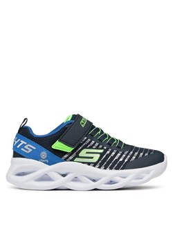 Sneakersy Skechers Novlo 401650L/NVBL Szary ze sklepu eobuwie.pl w kategorii Buty sportowe dziecięce - zdjęcie 181318614