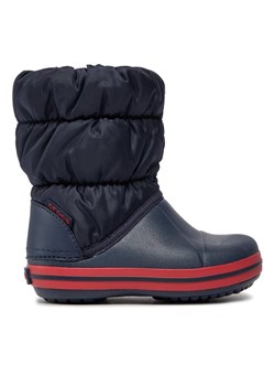 Śniegowce Crocs Winter Puff 14613 Granatowy ze sklepu eobuwie.pl w kategorii Buty zimowe dziecięce - zdjęcie 181318631