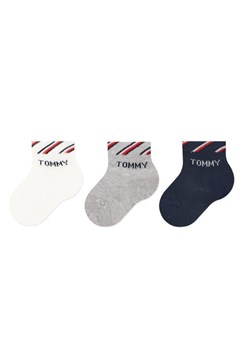 Zestaw 3 par wysokich skarpet dziecięcych Tommy Hilfiger 701220277 Kolorowy ze sklepu eobuwie.pl w kategorii Skarpetki dziecięce - zdjęcie 181318752