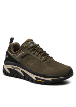 Trekkingi Skechers Recon 237333/OLBK Khaki ze sklepu eobuwie.pl w kategorii Buty sportowe męskie - zdjęcie 181318971