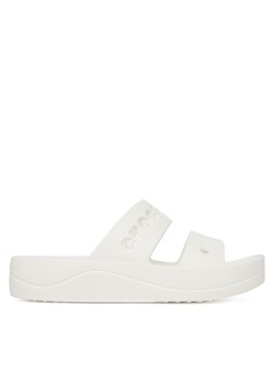 Klapki Crocs BAYA PLATFORM SANDAL 208188-100 Biały ze sklepu eobuwie.pl w kategorii Klapki damskie - zdjęcie 181319041