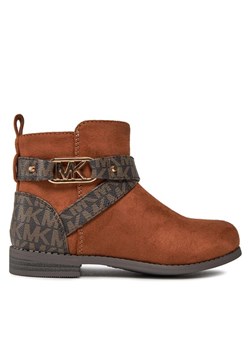 Botki MICHAEL Michael Kors Emma Kincaid MK100803 Brązowy ze sklepu eobuwie.pl w kategorii Buty zimowe dziecięce - zdjęcie 181319092