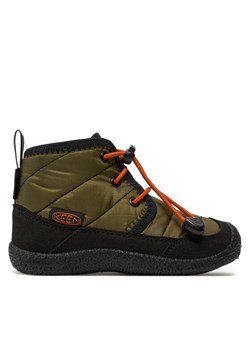 Śniegowce Keen Howser II Waterproof Chukka 1029433 Khaki ze sklepu eobuwie.pl w kategorii Buty zimowe dziecięce - zdjęcie 181319291