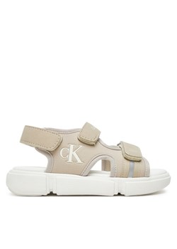 Sandały Calvin Klein Jeans V3B2-83024-1692 M Écru ze sklepu eobuwie.pl w kategorii Sandały dziecięce - zdjęcie 181319671