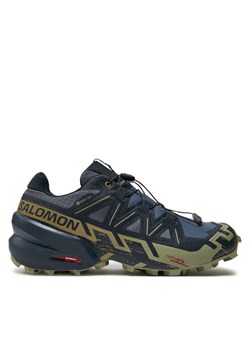 Buty do biegania Salomon Speedcross 6 Gore-Tex L47465500 Granatowy ze sklepu eobuwie.pl w kategorii Buty sportowe męskie - zdjęcie 181319812