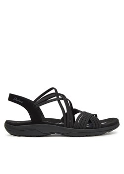 Sandały Skechers Reggae Slim-Sunnyside 163185/BBK Czarny ze sklepu eobuwie.pl w kategorii Sandały damskie - zdjęcie 181319872