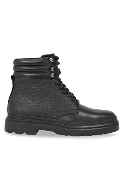 Trapery Calvin Klein Combat Boot Mono HM0HM01211 Czarny ze sklepu eobuwie.pl w kategorii Buty zimowe męskie - zdjęcie 181320074