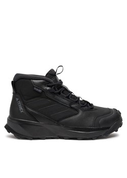 Trekkingi adidas Terrex Winter Boot Mid Leather ID2859 Czarny ze sklepu eobuwie.pl w kategorii Buty trekkingowe męskie - zdjęcie 181320130