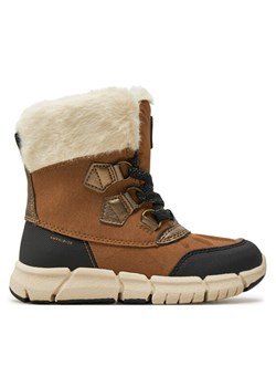 Śniegowce Geox J Flexyper Girl B Ab J46APA 0AU50 C6175 M Brązowy ze sklepu eobuwie.pl w kategorii Buty zimowe dziecięce - zdjęcie 181320293