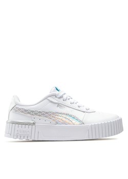 Sneakersy Puma Carina 2.0 Mermaid Ps 389743 01 Biały ze sklepu eobuwie.pl w kategorii Trampki dziecięce - zdjęcie 181320373