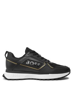 Sneakersy Boss JONAH RUNN MERBL 50521976 Czarny ze sklepu eobuwie.pl w kategorii Buty sportowe męskie - zdjęcie 181320471