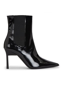Botki Calvin Klein Geo Stiletto Chelsea Boot 90-Pat HW0HW01809 Czarny ze sklepu eobuwie.pl w kategorii Botki - zdjęcie 181320700