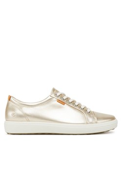 Sneakersy ECCO Soft 7 43000361160 Złoty ze sklepu eobuwie.pl w kategorii Buty sportowe damskie - zdjęcie 181320752