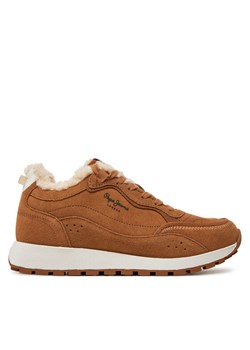 Sneakersy Pepe Jeans PLS60015 Brązowy ze sklepu eobuwie.pl w kategorii Buty sportowe damskie - zdjęcie 181321032