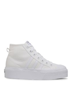 Sneakersy adidas Nizza Platform Mid W FY2782 Biały ze sklepu eobuwie.pl w kategorii Buty sportowe damskie - zdjęcie 181321241