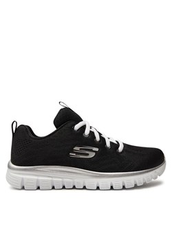 Sneakersy Skechers Get Connected 12615/BKW Czarny ze sklepu eobuwie.pl w kategorii Buty sportowe damskie - zdjęcie 181321362
