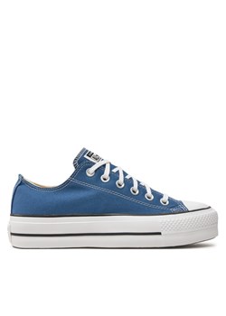 Trampki Converse Chuck Taylor All Star Lift Platform Ox A08289C Granatowy ze sklepu eobuwie.pl w kategorii Trampki damskie - zdjęcie 181321963