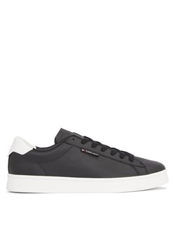 Sneakersy Tommy Jeans Tjm Leather Low Cupsole EM0EM01374 Czarny ze sklepu eobuwie.pl w kategorii Trampki męskie - zdjęcie 181322104