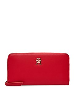 Duży Portfel Damski Tommy Hilfiger Th Logotape Lrg Za AW0AW17266 Czerwony ze sklepu eobuwie.pl w kategorii Portfele damskie - zdjęcie 181322231