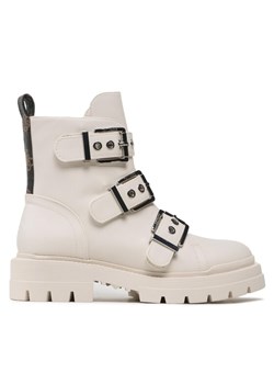 Botki Guess FL7OBI LEA10 Écru ze sklepu eobuwie.pl w kategorii Workery damskie - zdjęcie 181322234