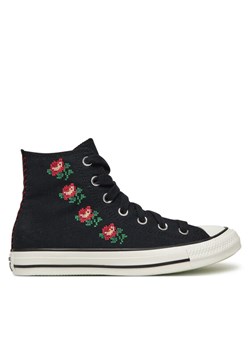 Trampki Converse Chuck Taylor All Star Rose Cross Stitch A13657C Czarny ze sklepu eobuwie.pl w kategorii Trampki damskie - zdjęcie 181322413