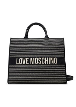 Torebka LOVE MOSCHINO JC4239PP0MKO100A Czarny ze sklepu eobuwie.pl w kategorii Torby Shopper bag - zdjęcie 181322944