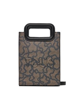 Torebka TOUS Kaos Icon 395910401 Brązowy ze sklepu eobuwie.pl w kategorii Kuferki - zdjęcie 181323143
