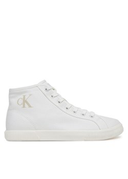 Sneakersy Calvin Klein Jeans Ess Vulc Mid Cv Mg Wn YW0YW01761 Biały ze sklepu eobuwie.pl w kategorii Trampki damskie - zdjęcie 181323421