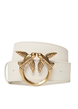 Pasek Damski Pinko Love Berry H4 Belt PE 23 PLT01 100120 A0F1 Biały ze sklepu eobuwie.pl w kategorii Paski damskie - zdjęcie 181323494
