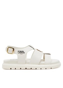 Sandały Karl Lagerfeld Kids Z30372 M Écru ze sklepu eobuwie.pl w kategorii Sandały dziecięce - zdjęcie 181323781