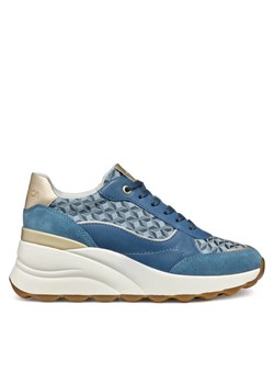 Sneakersy Geox D Spherica Ec13 D45WAA 085DS C4005 Niebieski ze sklepu eobuwie.pl w kategorii Buty sportowe damskie - zdjęcie 181323911