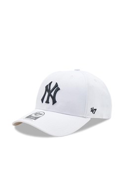 Czapka z daszkiem 47 Brand MLB New York Yankees '47 MVP SNAPBACK B-MVPSP17WBP-WHM Biały ze sklepu eobuwie.pl w kategorii Czapki z daszkiem damskie - zdjęcie 181323924
