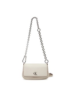 Torebka Calvin Klein Jeans Minimal Monogram Shoulder Bag20 LV04K3134G Écru ze sklepu eobuwie.pl w kategorii Kopertówki - zdjęcie 181324184