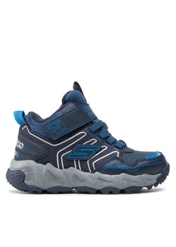 Sneakersy Skechers Combex 406422L/NVBL Granatowy ze sklepu eobuwie.pl w kategorii Buty zimowe dziecięce - zdjęcie 181324224