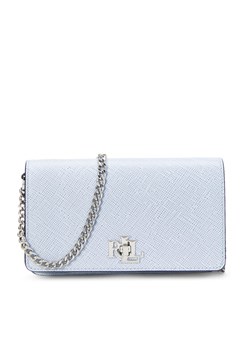 Torebka LAUREN RALPH LAUREN 432966784003 Błękitny ze sklepu eobuwie.pl w kategorii Kopertówki - zdjęcie 181324361